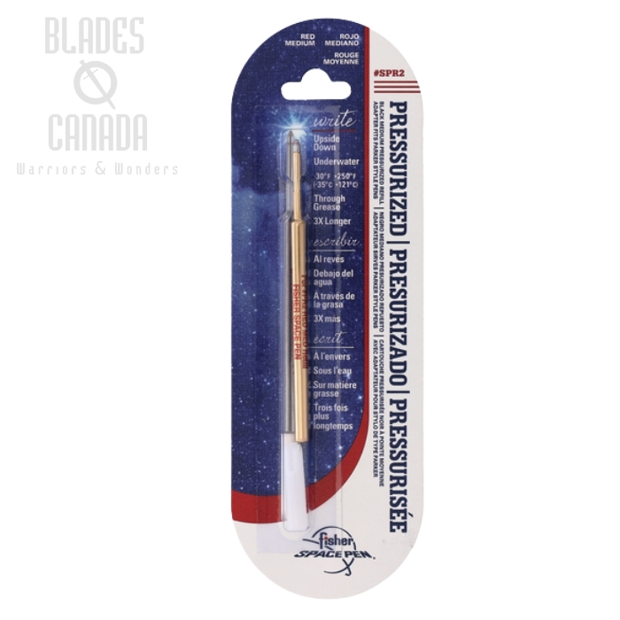 Fisher Space Pen Refill, Medium Ink Red, FPSPR2